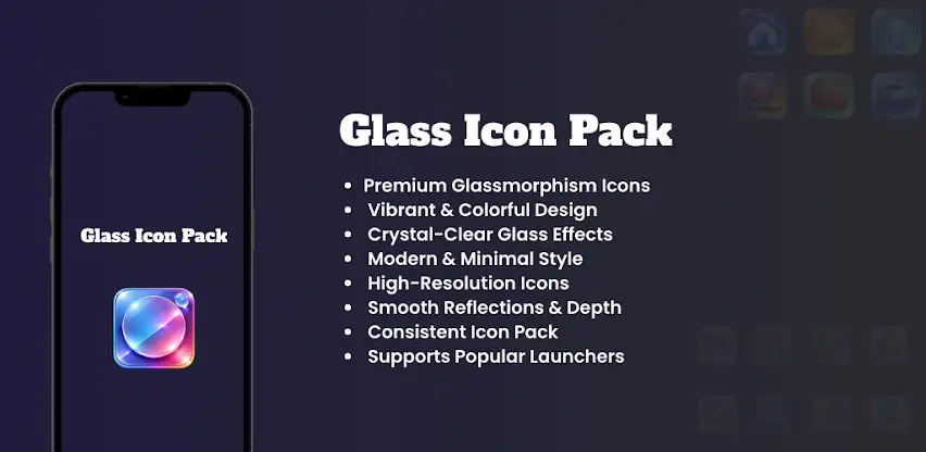Glass Icon Pack: Glassmorphism screenshot 8