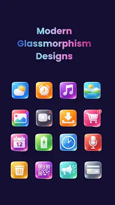 Glass Icon Pack: Glassmorphism screenshot 4