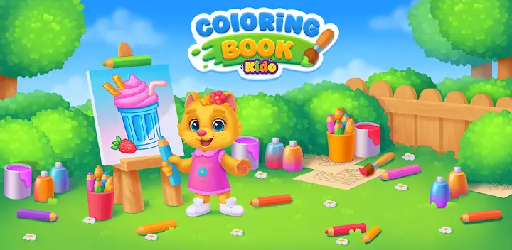 Coloring Book Paint Kids Games — Android game banner