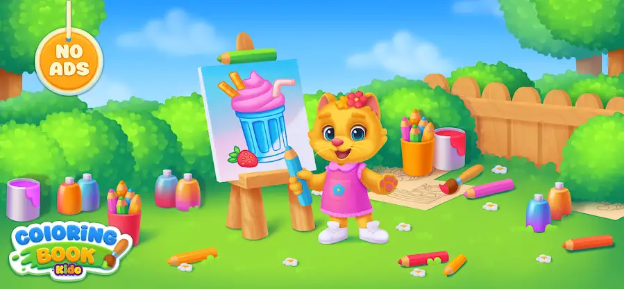 Coloring Book Paint Kids Games screenshot 1