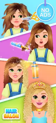 Hair Salon Games For Kids screenshot 1