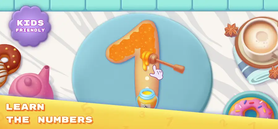 Donut 123 Numbers Kids Games screenshot 1