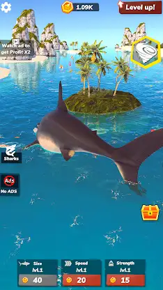 Idle Shark World 2-Tycoon Game screenshot 3