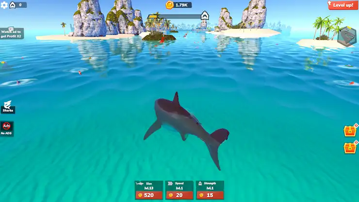 Idle Shark World 2-Tycoon Game screenshot 8