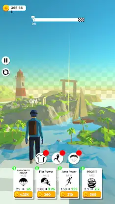 Idle Parachute Evolution Game screenshot 3