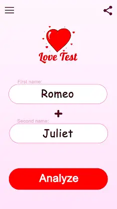 Love Test - Compatibility Test screenshot 1