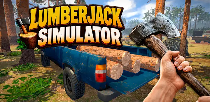 Lumberjack Simulator 3D — Android game banner