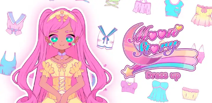 Moon Story dress up girl game — Android game banner