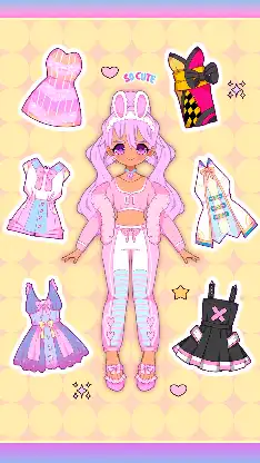 Moon Story dress up girl game screenshot 3