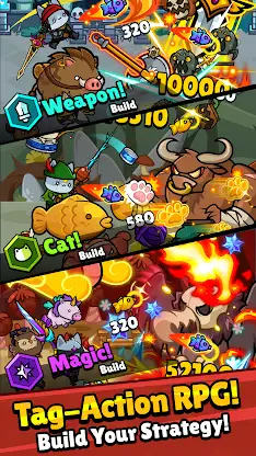 Meow Knights: Idle RPG screenshot 4