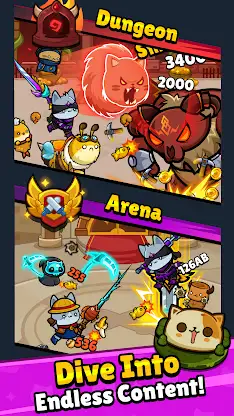 Meow Knights: Idle RPG screenshot 8