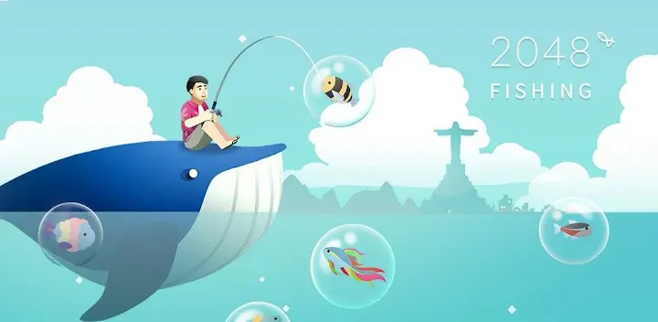 2048 Fishing — Android game banner