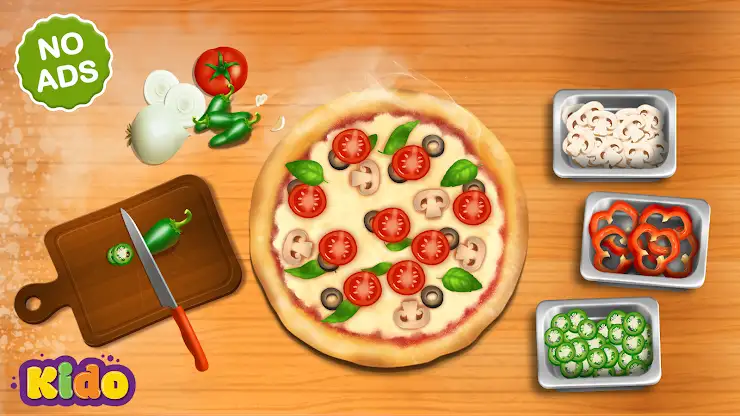 Pizza Baking Games for Kids screenshot 1