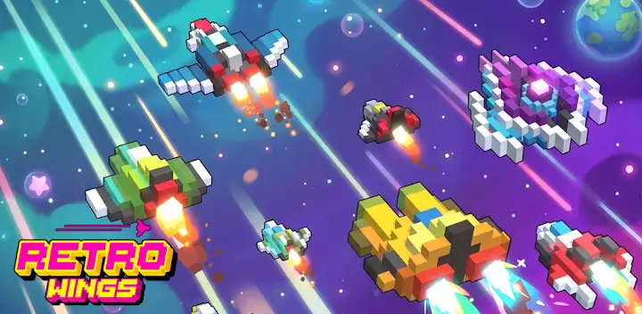 Retro Wings: Sky Combat — Android game banner