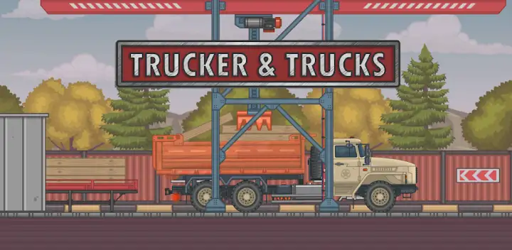 Trucker and Trucks Simulator — Android game banner