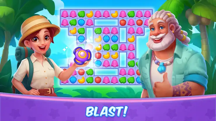 Tropicmania: Match-3 adventure screenshot 1