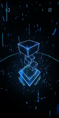 Neon Stack 3D - Stack blocks screenshot 3