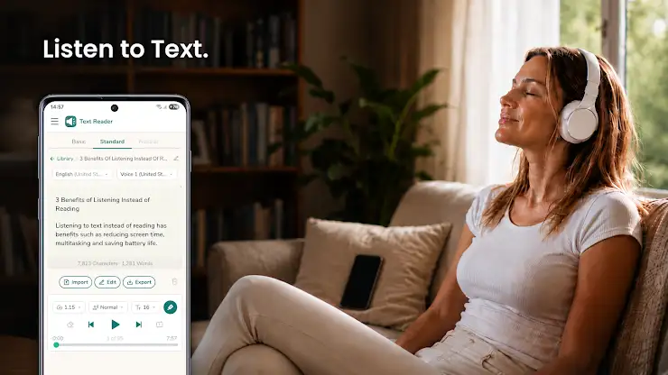 Text Reader: Text to Speech screenshot 1