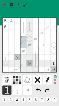 Arrow Sudoku screenshot 2