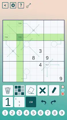 Arrow Sudoku screenshot 3