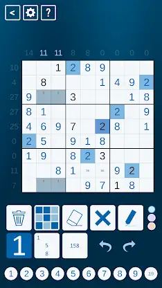 Sandwich Sudoku screenshot 1