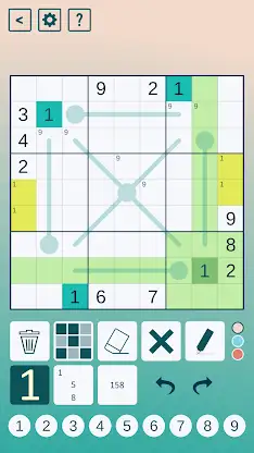 Thermo Sudoku screenshot 2