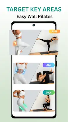 Wall Pilates workout at home screenshot 2