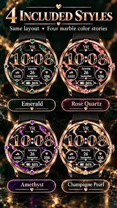 YSR026 Marble Hearts Watchface screenshot 7