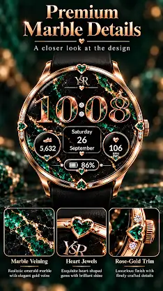 YSR026 Marble Hearts Watchface screenshot 6