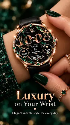 YSR026 Marble Hearts Watchface screenshot 2