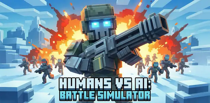 Humans vs Ai: Battle Simulator — Android game banner