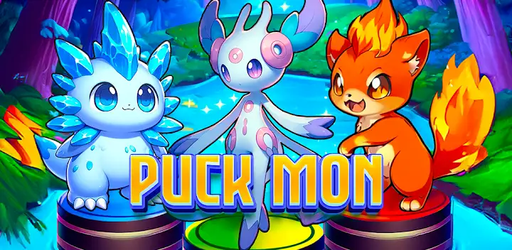 1 v 1 Puck Mon Monster Battles — Android game banner