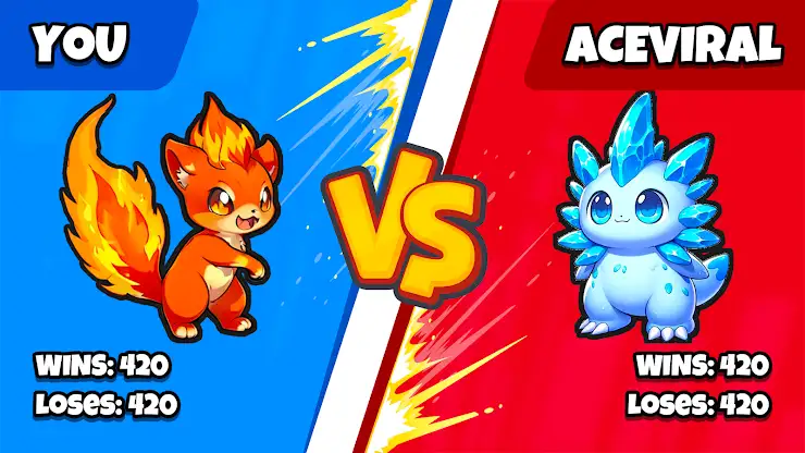 1 v 1 Puck Mon Monster Battles screenshot 8
