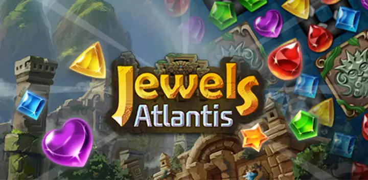Jewels Atlantis: Puzzle game — Android game banner