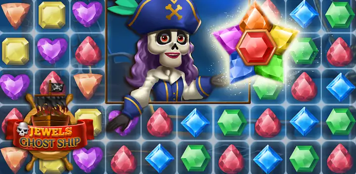 Jewels Ghost Ship: jewel games — Android game banner