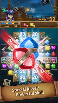 Jewels Ghost Ship: jewel games screenshot 1