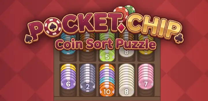 Pocket Chip! Coin Sort Puzzle — Android game banner