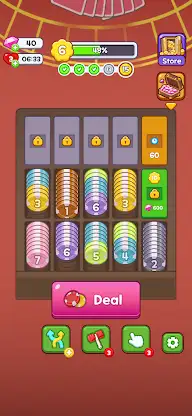 Pocket Chip! Coin Sort Puzzle screenshot 1