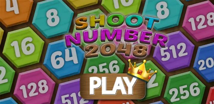 Shoot Number 2048: Puzzle game — Android game banner