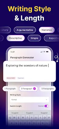AI Paragraph: Essay & Story AI screenshot 2