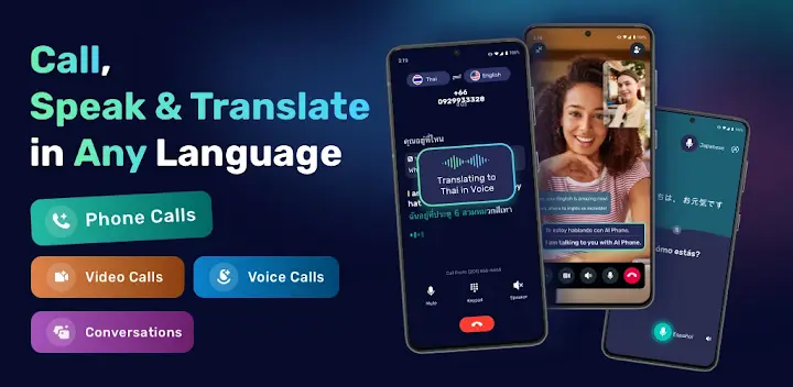 AI Phone:Call&Voice Translator — Android app banner