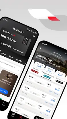 Air Canada + Aeroplan screenshot 2