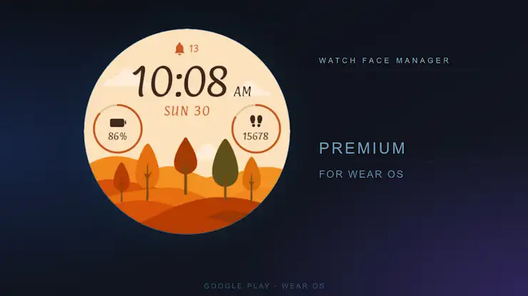 Amber Ridge Watch Face screenshot 1