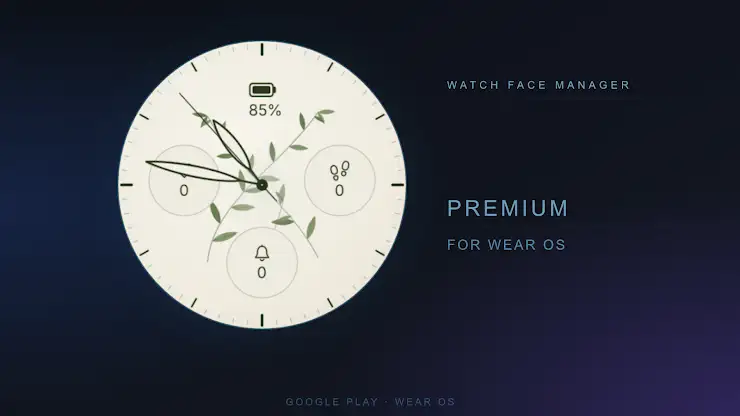 Botanic Calm Watch Face screenshot 1