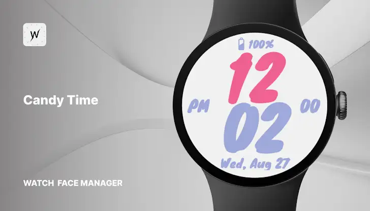Candy Time Watch Face screenshot 1