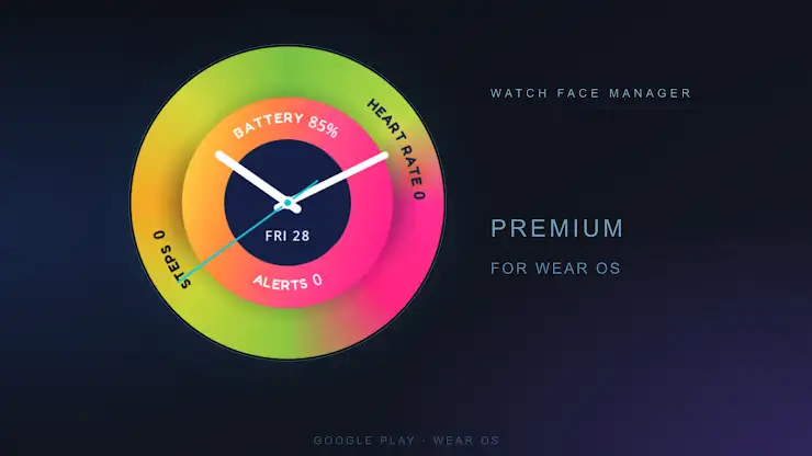 Chroma Halo Watch Face screenshot 1
