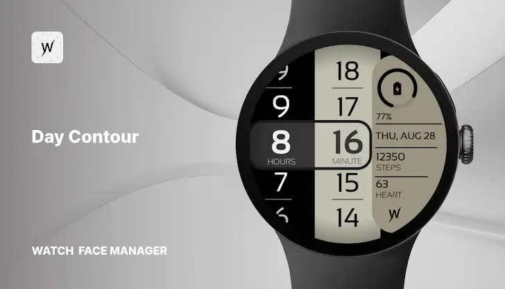 Day Contour Watch Face screenshot 1