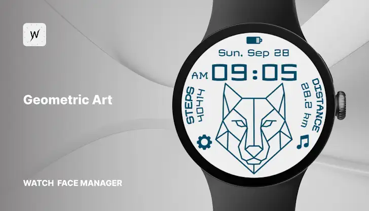 Geometric Art Watch Face screenshot 1