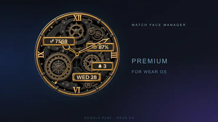 Gilded Mechanism Watch Face screenshot 1