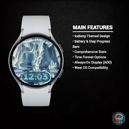 Iceberg Horizon Watch Face screenshot 2